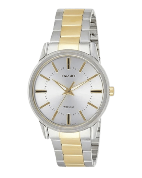 Casio LTP-1303SG-7AVDF two-tone women’s watch with white dial