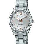 Casio LTP-V005D-7B2UDF ladies stainless steel watch with white dial