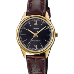Casio LTP-V005GL-1B2UDF women’s black dial gold-tone watch