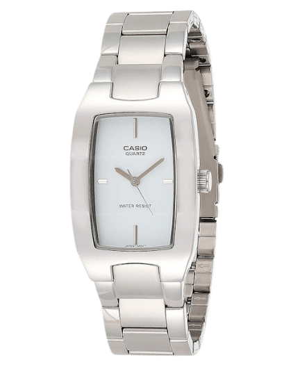 Casio MTP-1165A-7CDF rectangular stainless steel men’s watch