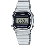 Casio LA670WA-1DF digital ladies watch with stainless steel band