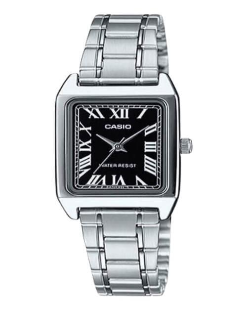 Casio LTP-V007L-7EUDF rectangular ladies watch with leather strap