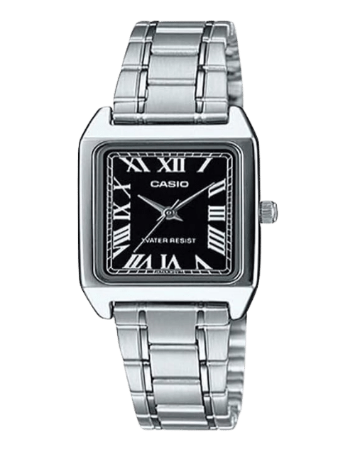 Casio LTP-V007L-7EUDF rectangular ladies watch with leather strap