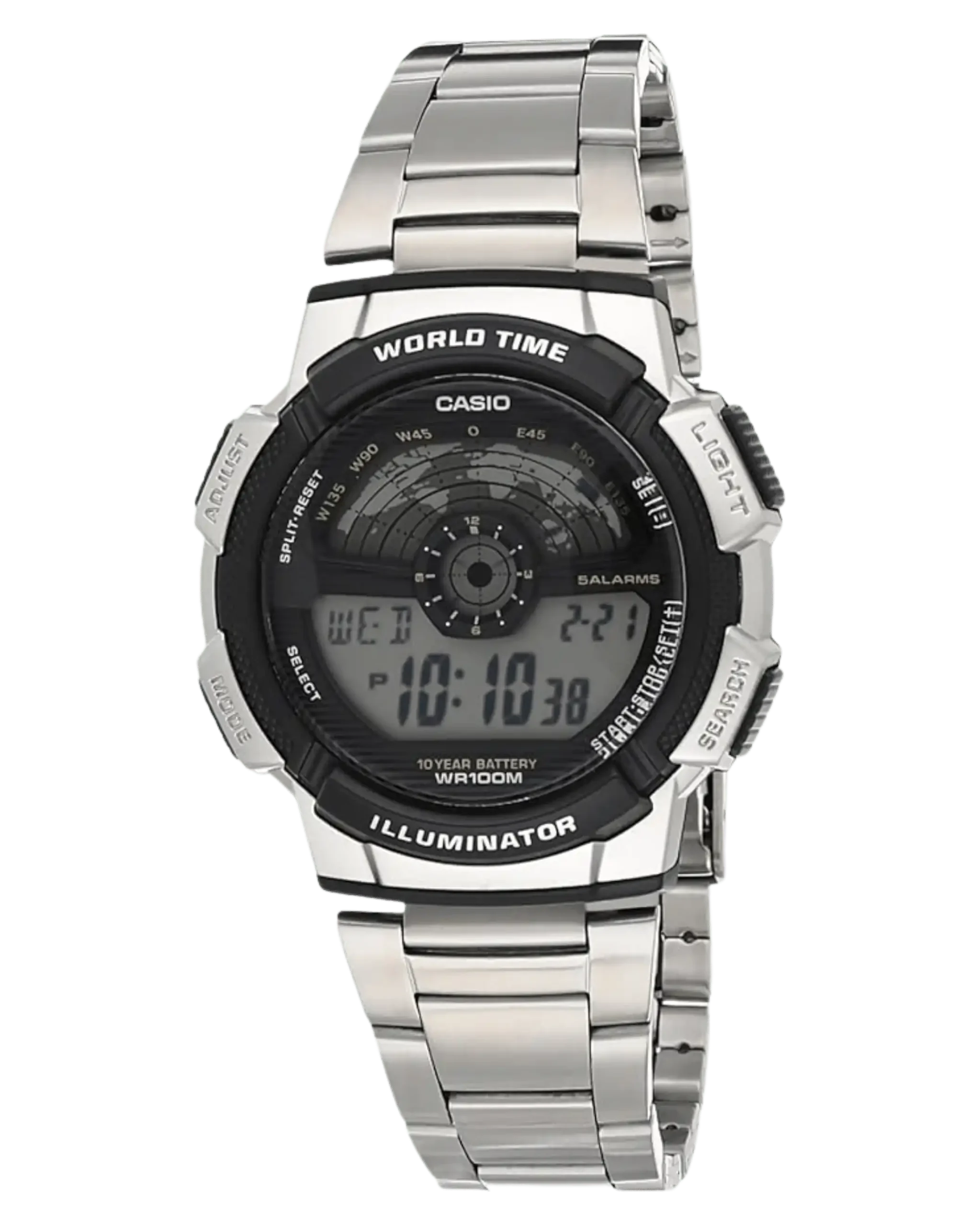 Casio AE-1100WD-1AVDF stainless steel digital sport watch