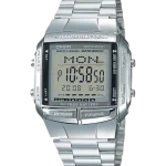 Casio DB-360-1AVDF digital data bank watch with silver strap