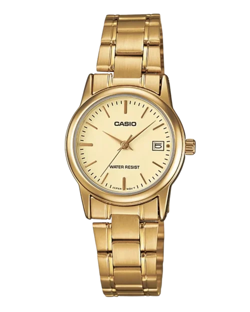 Casio LTP-V002G-9AVDF women’s gold-tone stainless steel watch
