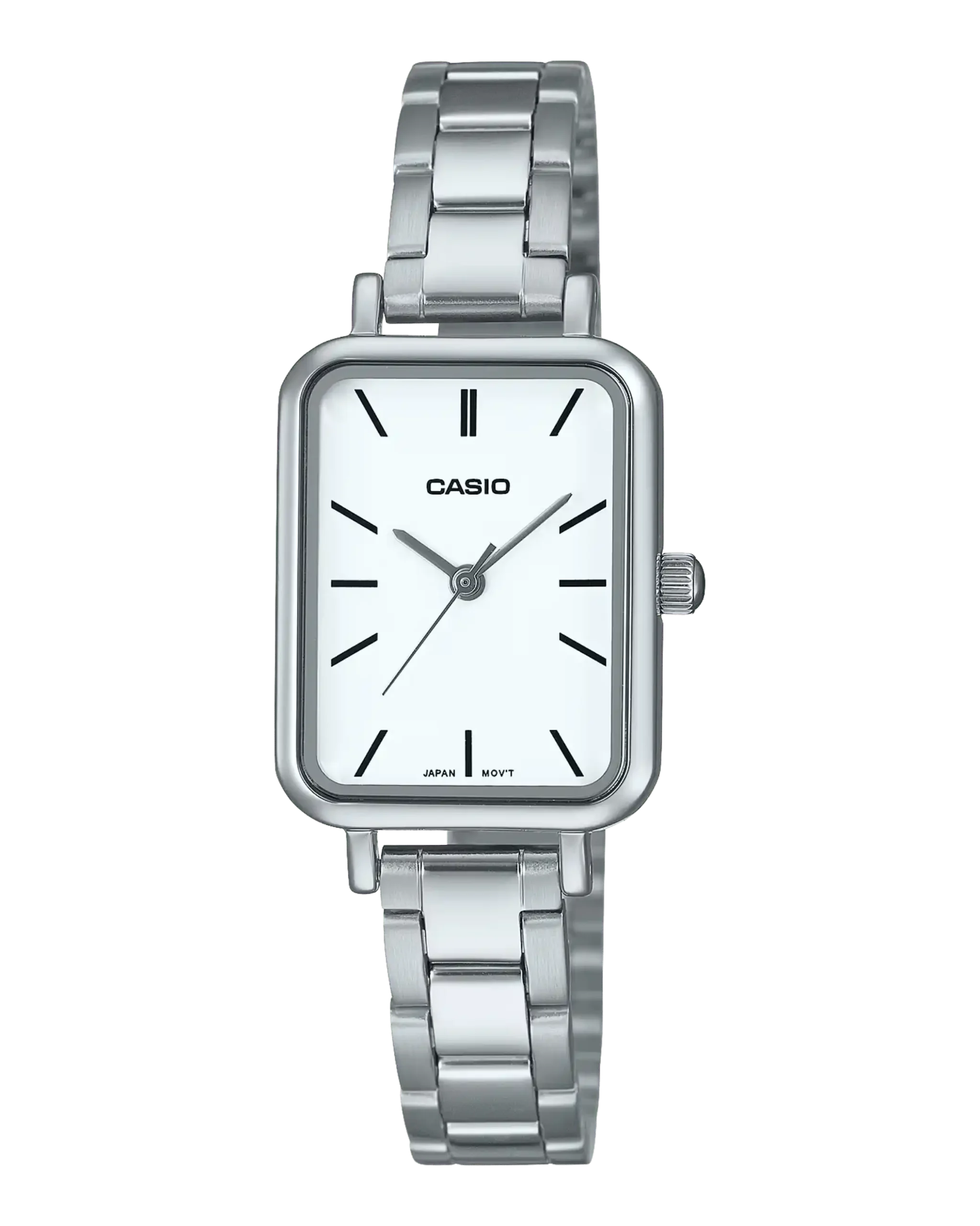 Casio LTP-V009D-7EVDF silver ladies watch with white dial