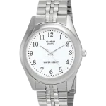 Casio MTP-1129A-7BRDF men’s watch with silver strap and white dial