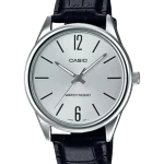 Casio MTP-V005L-7BUDF men’s white dial leather watch