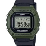 Casio W-218H-3AVDF digital sports watch in green