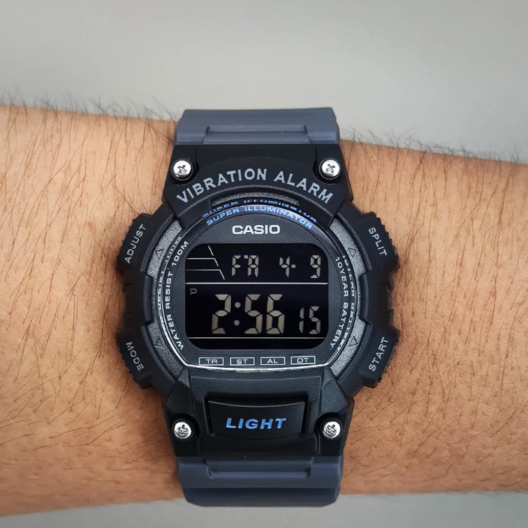Top view of W-736H-8BVDF showing clear digital display and LED light