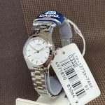 Side view of Casio LTP-1275D with stainless steel strap