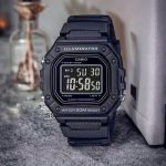 LED backlight active on Casio W-218H-1BVDF