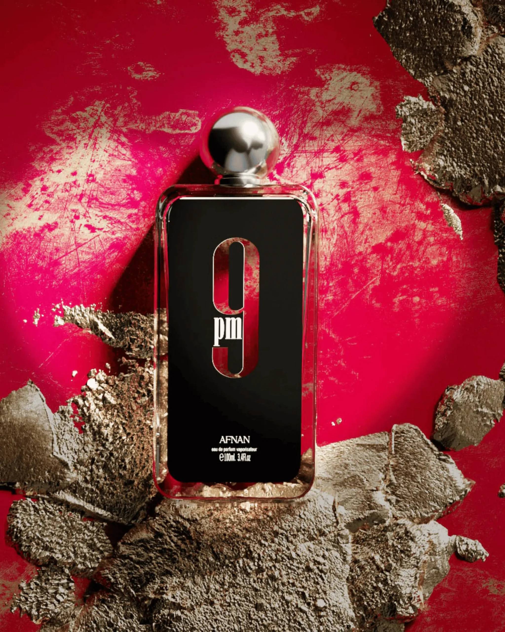 Afnan 9PM Eau de Parfum bottle and box design