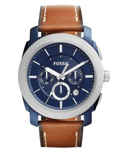 Fossil FS5232 Men’s Chronograph Watch with Leather Strap