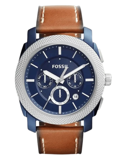 Fossil FS5232 Men’s Chronograph Watch with Leather Strap