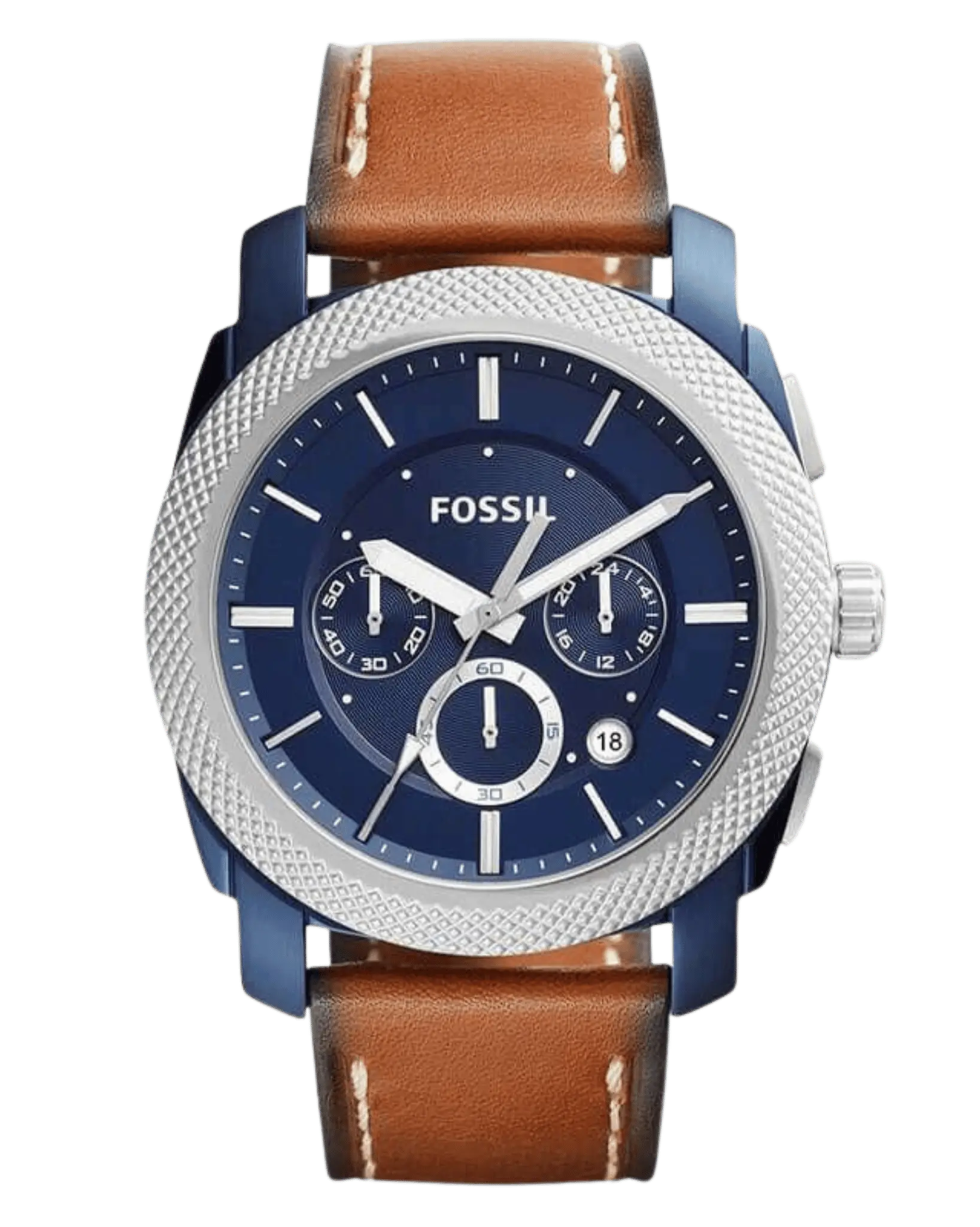 Fossil FS5232 Men’s Chronograph Watch with Leather Strap
