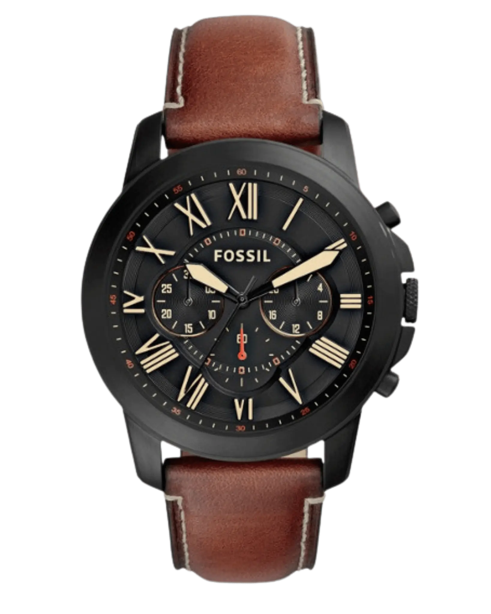 Fossil FS5241 Men’s Chronograph Watch with Leather Strap