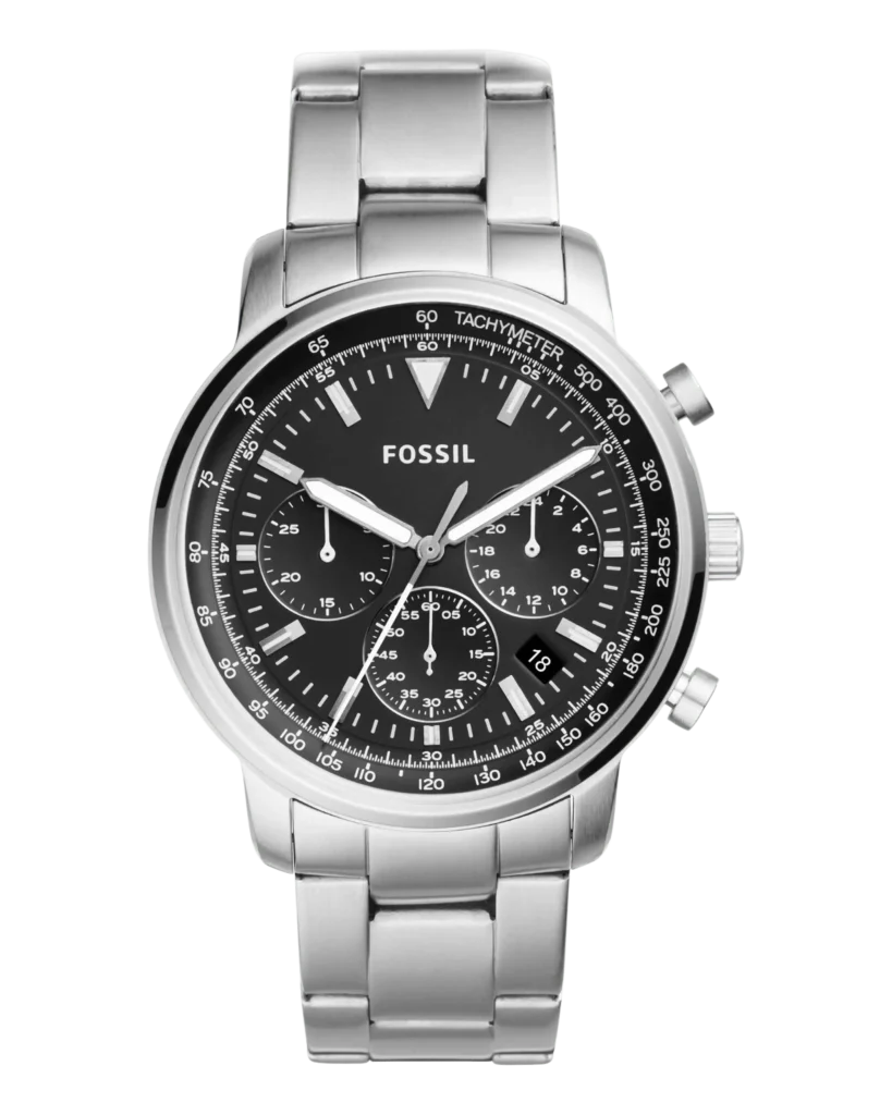 Fossil FS5412 Men’s Chronograph Watch with Leather Strap