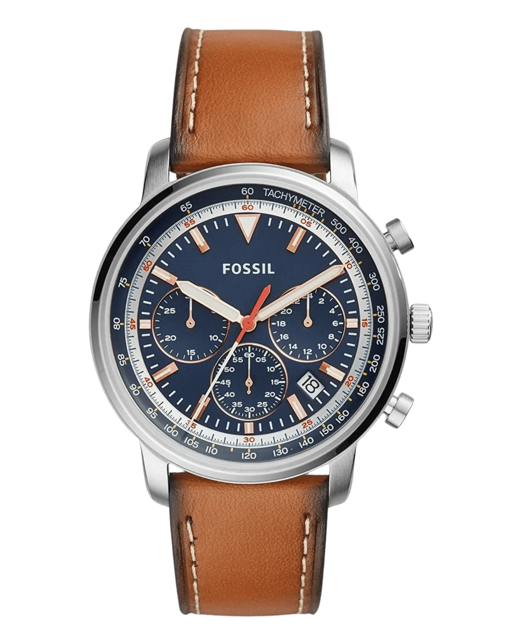 Fossil FS5414 Men’s Chronograph Watch with Leather Strap