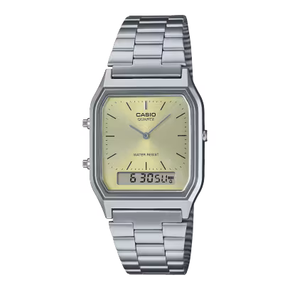 Casio AQ-230A-9AMQYDF Men’s Vintage Watch Gold Dial