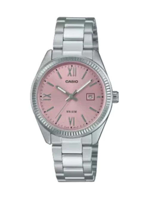 Casio LTP-1302DD-4A1VDF Women’s Silver Dial Two-Tone Watch