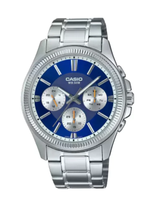 Casio MTP-1375D-2A1VDF Men’s Chronograph Watch with Blue Dial