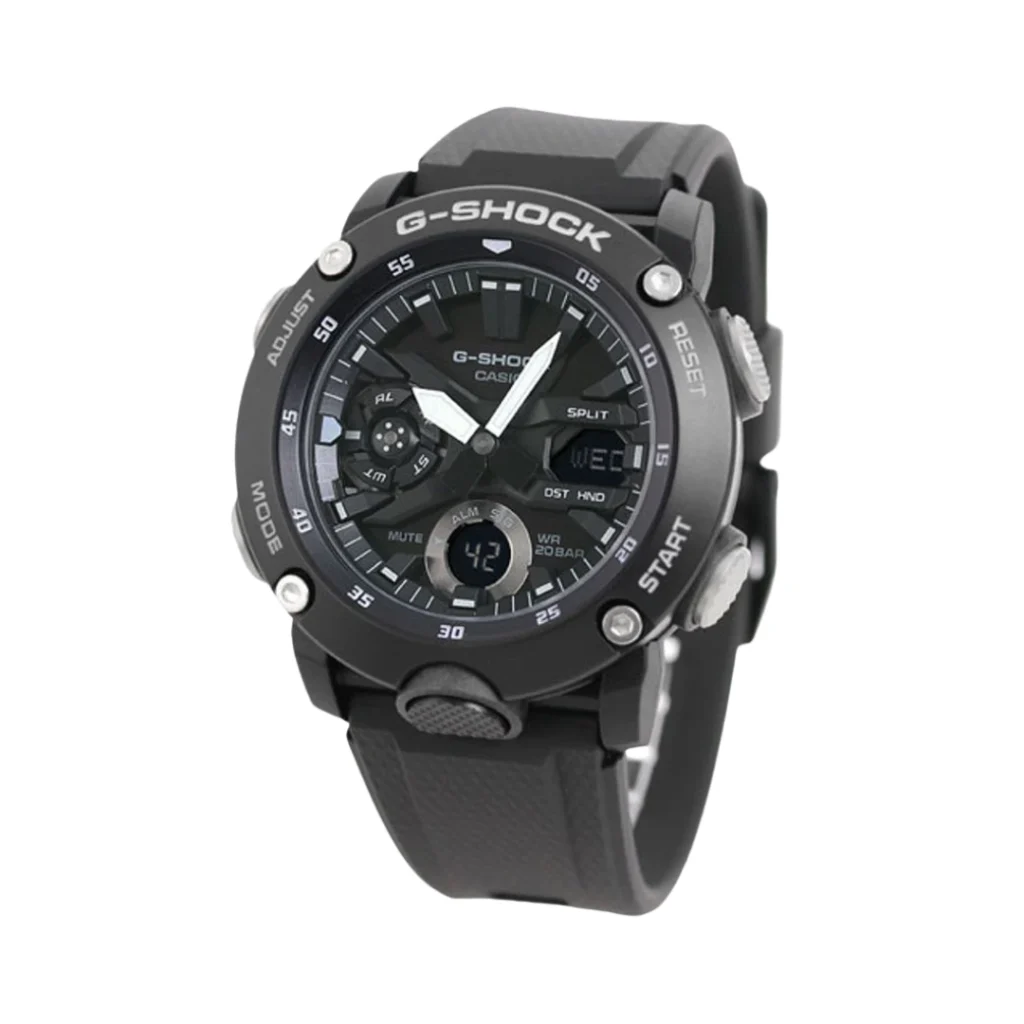 Casio G-Shock GA-2000S-1ADR Men’s Analog-Digital Watch in Black