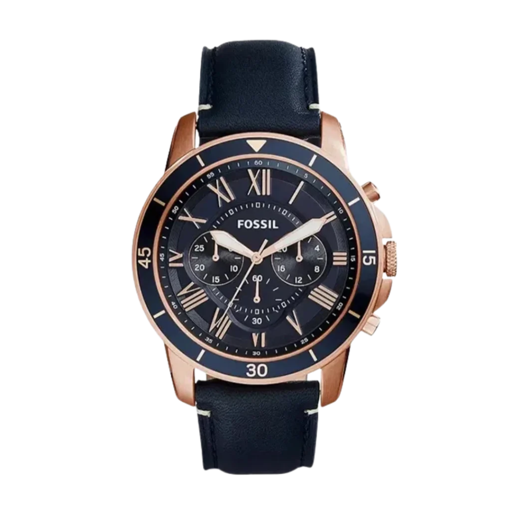 Fossil FS5237 Men’s Grant Chronograph Watch with Blue Dial