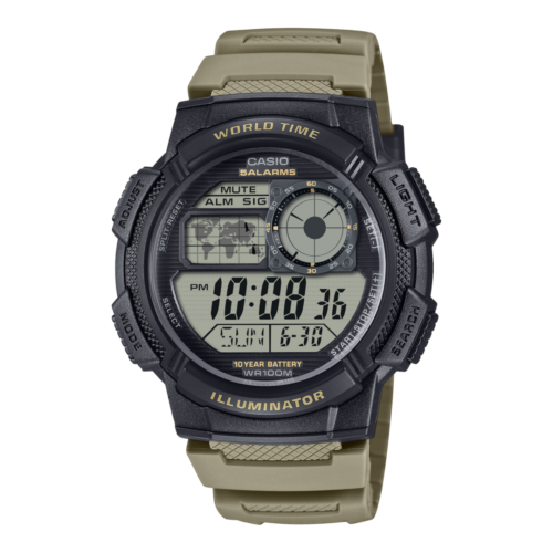 Casio AE-1000W-5A Digital World Time Watch